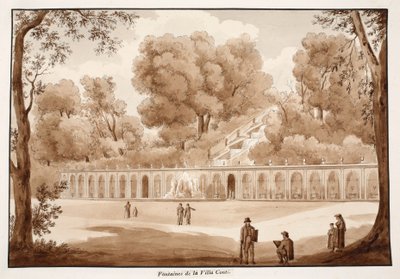 The Villa Conti Fountains, 1833 by Agostino Tofanelli